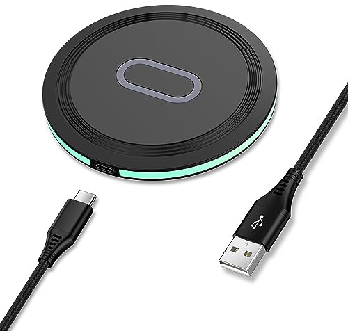 Wireless Charger, 15W Schnelles Induktive Ladestation für Google Pixel 9/9 Pro/8/8 Pro/7, Kabelloses Ladegerät Handy Induktive Ladepad für Samsung Galaxy S25 Ultra/S24 FE/S23/S22/S21/S20, iPhone 16/15