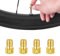EIHI Lot de 4 Embout Pompe Velo, Embout de Gonflage, Adaptateurs pour Valve de Vélo Presta vers Schrader, en Laiton
