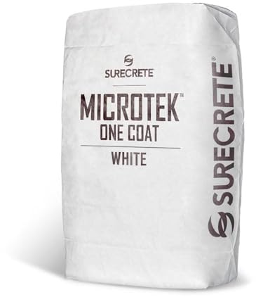 SureCrete MicroTek One Coat Microcement Overlay | White | 40 lb Bag