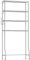 SONGMICS 4-stöckiges Toilettenregal, Badezimmerregal, Waschmaschinenregal, verstellbare Ablagen, mit Haken, Toilettenpapierhalter, platzsparend, 30 x 83 x 176 cm, Taubengrau BTS023G01
