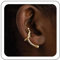 Wendalern Goldene Verknotete Ohrmanschette - Simple Knotende Lineare Manschette Wickeln Ohrringe - Fake Helix Knorpel Clip Auf Nicht Piercing Ohrmanschette Schmuck Für Frauen Und Mädchen