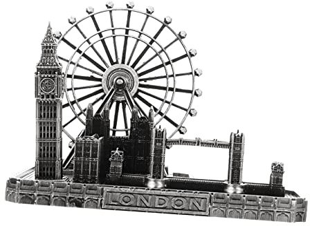 MAGICLULU London Tower Bridge Metallfigur Große Uhr Ornament Künstlerische Wohndeko Vintage Souvenir