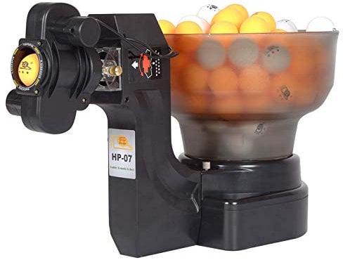Ping Pong Roboter Maschine - Tragbarer Tischtennis-Trainer 36 Spins mit kabelgebundener Fernbedienung - Inklusive 100 kostenlosen Tischtennisbällen