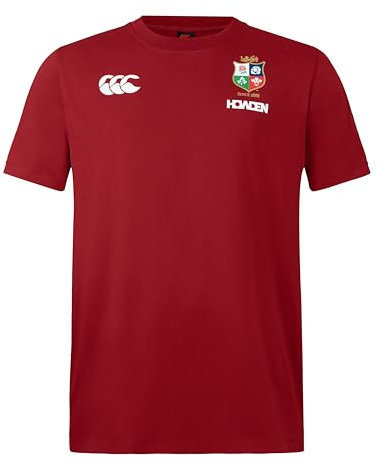 Canterbury Herren British and Irish Lions Cotton Hemd, Rote Dahlie, L