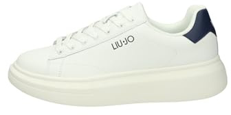 Scarpa uomo Liu-Jo sneakers Big 01 in pelle bianco/ nero US24LJ03 7B4027PX474S1005 42