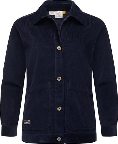 Ragwear Damen Cordjacke Ennea Navy Gr. XL