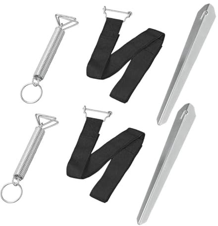 Moritz Lot de 2 sangles anti-tempête universelles de 3,5 m avec dragonne pour camping-car, caravane I Protection contre les tempêtes, tendeurs, tendeurs, stores, rails de store