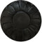 See the Good XL Echtleder Pouf - Handgefertigt - gefüllt geliefert - Ottoman Sitzsack Fußhocker Puff (Schwarz)