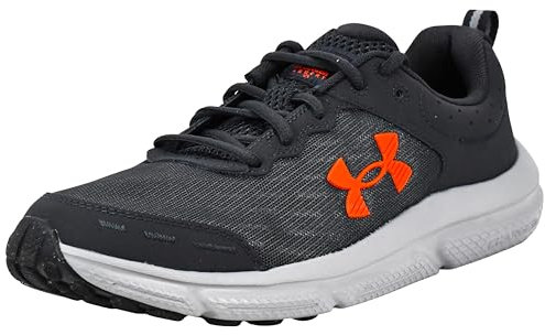 Under Armour Charged Assert 10 - Tenis de correr para hombre, (016) Antracita/Antracita/Rojo Ares, 45.5 EU