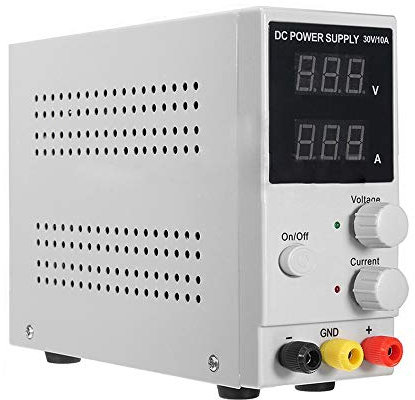 JAYEUW 3010D DC Netzteil Einstellbare Variable Geregelte Stromversorgung Hochpräzises Digitales Schalten Netzteil 220V Labornetzgerät Netzgerät Regelbar Stromversorgung Labor Netzteil mit LED-Anzeige