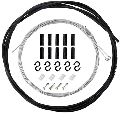 Ensemble De Câbles De Dérailleur Pour Vélo, Câble De Changement De Vitesse, Universel Pour Vtt Et Route,2 m Pour Dérailleurs, 1,55 m Et 2,1 m Pour Freins Avant Et Arrière