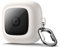 SURITCH Funda para Powerbeats Pro, Antichoque Magnética Funda Protectora de TPU con Magnetismo Bloqueo de Tapa y Llavero con Mosquetón y Ventana Transparente con Logotipo para Powerbeats Pro(Blanco)