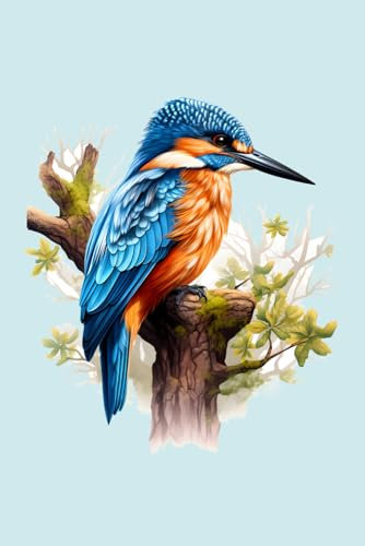 Notizbuch: Eisvögel Notizbuch | 6x9 Zoll DIN A5 | 100 Seiten liniert | Vogel Notizheft | Vogelbeobachtung Tagebuch | Vögel Schreibheft | Vogelbeobachter Geschenk