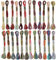 24 Stränge Multicolor Stickgarn Embroidery Floss Kreuzstich Fäden Embroidery Threads Garn für Freundschaftsbänder Perlgarn 8m 6fädig Strickgarn für Kreuzstichfaden Stickerei Crafts Arts Armbandfaden