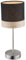 Globo LED Tischlampe dimmbar mit Fernbedienung Nachttischlampe Tischleuchte Schlafzimmerlampe Leseleuchte, RGB Farbwechsel, nickel matt, Textil Holz, 4W 300lm warmweiß, DxH 15 x 35 cm