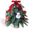 Tischweihnachtsbaum | Kleiner Weihnachtsbaum und DIY-Dekorationen, 51 PE-Tipps | Mini-Weihnachtsbaum für drinnen und draußen | Für einen festlichen Touch