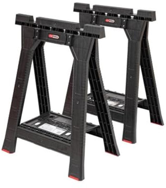 KS TOOLS - 850.0390F – zusammenklappbare Streben für SCM Kiste – Stützen für Werkbank – faltbarer Trailer