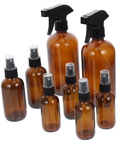 PAMINGONO Kit De Botella Rociadora De Vidrio Para Cosméticos Hogar Botellas De Pulverización Recargables