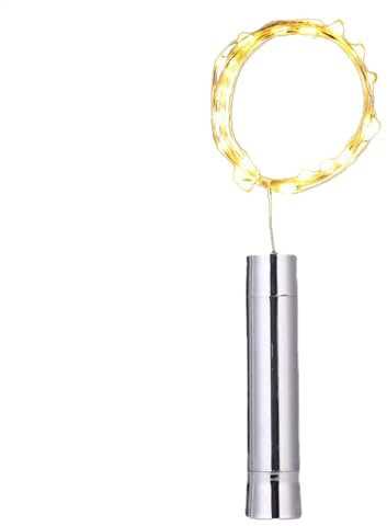 Wine Bottle Lights, Bottle Lights with Cork Stopper, LED Bottle Cap Lights - Fairy Lights, Elegant Battery Operated Wine Bottle Lights for