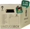 BB-Verpackungen 150x Umzugskartons UMZUGSBOX 632 x 288 x 330 mm 2-wellig (150 Stück) | 100% recycelte Pappe, doppelter Schmetterlingsboden und 3-fache Griffverstärkung