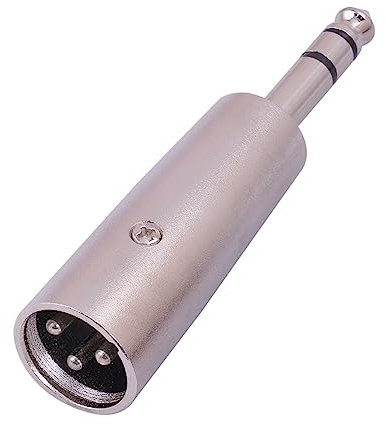 Adaptador TRS a XLR macho a macho de 6,35 mm para amplificador de micrófono/mezclador