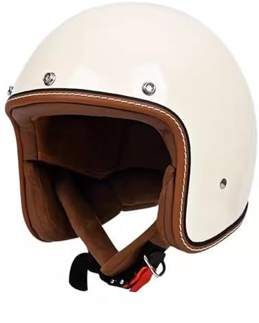 VVPEC Open Face Low Profile Helmet, Motorcycle Helmet with Inner Sun Visor, Open Face Jet Motorbike Helmets for Adult - Motorbike Rider Road Legal ECEDOT Approved(4,S=55-56CM)