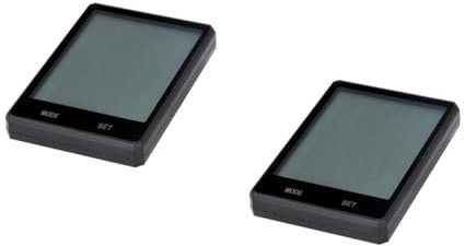 Toyvian 2 Stück Mountainbike Fahrradtacho Wasserdichter Kabelloser Kilometerzähler für Radfahrer für Straßen Mountain und Falträder und Benutzerfreundlich Präzise Geschwindigkeits und