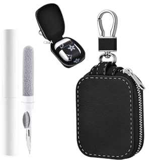 toergy Auriculares VEKJ L8 Pro/EXZHIG J11/SoundPEATS T3 Pro, elegante funda protectora de piel sintética con cremallera, solución de almacenamiento y viaje de alta calidad, bolsa de transporte para