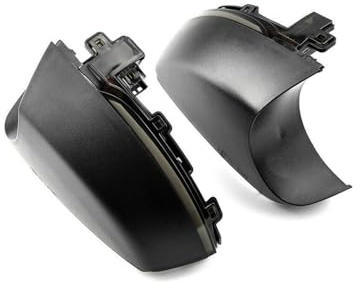 PBHOVIITG 2 STÜCKE Dynamische Blinker Licht Fließende Wasser Blinklicht for Polo MK5 6R 2009-2013 6C2014-2017(Smoked black-Yellow)
