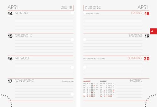 BRUNNEN Kalender BRUNNEN Wochen-Ersatzkalendarium Mod. 731 2027 | 100×140 mm