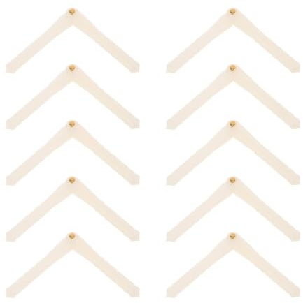 Yardwe 10pcs Rc Aircraft Wing Needle Hinges Plastic Pin Type Hinge for Rc Airplane Parts, Easy Installation and Maintenance Friendly Model Aircraft Accessories for Beginners
