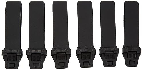 Maxpedition TacTie PJC3 Verbindungsclips aus Polymer, 6 Stück, Schwarz
