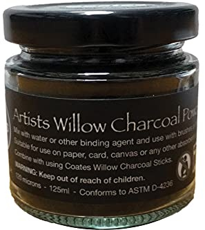 Charcoal Powder - 125ml Glass Jar