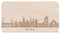 GRAVURZEILE Frühstücksbrettchen mit Gravur - Skyline Nürnberg - Holz Schneidebrett Vesperbrett Brotzeitbrett - Geschenk für Stadtverliebte - Ideal auch als Souvenir