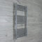 companyblue 500mm Wide Chrome Heated Towel Rail Radiator Flat Ladder for Stylish Bathroom (500 x 1000 mm)