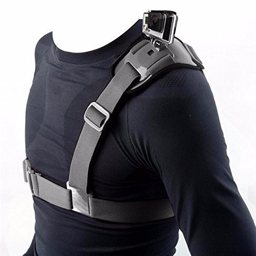 iMusk Sport Kamera Schultergurt Halterung Zubehör für Gopro Hero 4 3 2 SJ4000 4K SJ8000 SJ7000 Xiaomi YI 2K / 4K OSMO Action Kameras