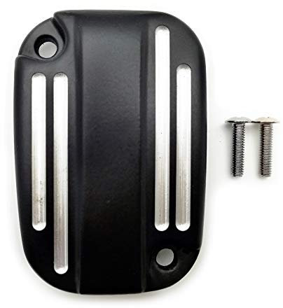 AfterMokit Front Brake Fluid Reservoir Cap Right Caliper Master Cylinder Cover for Harley Davidson Electra Glide Road King Ultra Classic Ultra Limited Street Glide Road Glide Heritage Softail Black