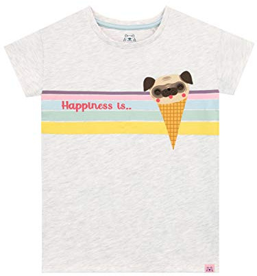 Harry Bear Girls Cactus T-Shirt Grey Age 7 to 8 Years