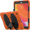 TECHGEAR G-Shock Étui pour iPad 10.2 2021/2020 / 2019 [9ème, 8ème 7ème génération] Coque Rigide, Haute Protection Antichoc avec Support Amovible - Housse pour Enfants Écoles Ouvriers - Orange