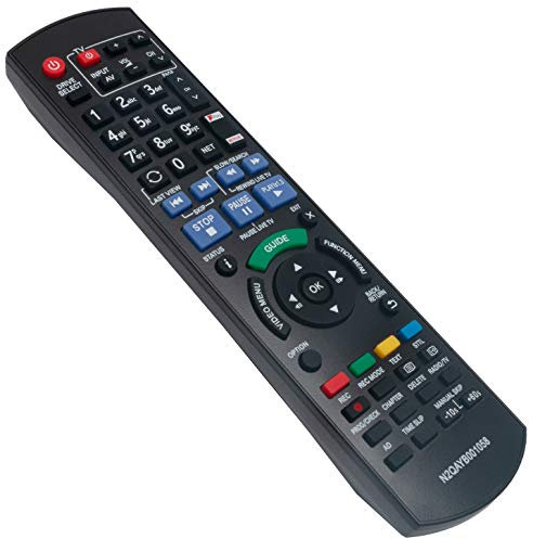ALLIMITY N2QAYB001058 Télécommande Remplacer pour Panasonic HDD DVD Blu-Ray Recorder DMR-BWT850EB DMR-HWT150EB DMR-HWT250EB DMR-PWT550EB DMR-PWT655EB