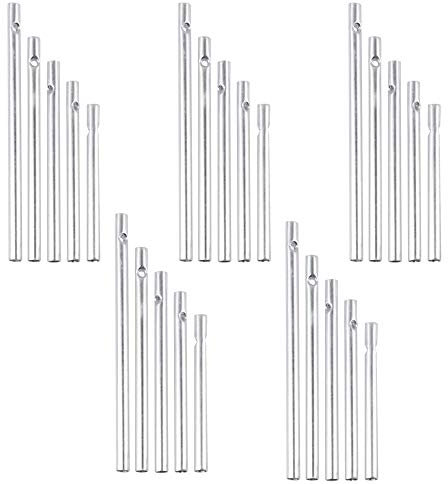 30 Stück Windspiel-Röhren Set DIY Garten Outdoor Fenster Anhänger hängende Dekoration Handwerk für Haus Garten Outdoor hängende Dekorationen 5 verschiedene Längen