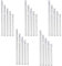 30 Stück Windspiel-Röhren Set DIY Garten Outdoor Fenster Anhänger hängende Dekoration Handwerk für Haus Garten Outdoor hängende Dekorationen 5 verschiedene Längen