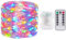 Guirlande lumineuse LED XVZ-20 LED étanche avec interrupteur et 8 modes, guirlande lumineuse pour chambre, intérieur, Noël, chambre d'enfant, extérieur, fête, mariage, bricolage multicolore