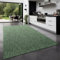 TT Home Teppich Für Outdoor Küchenteppich Balkon Terrasse Unifarbenes Design Modern, Farbe:Grün, Größe:300x400 cm