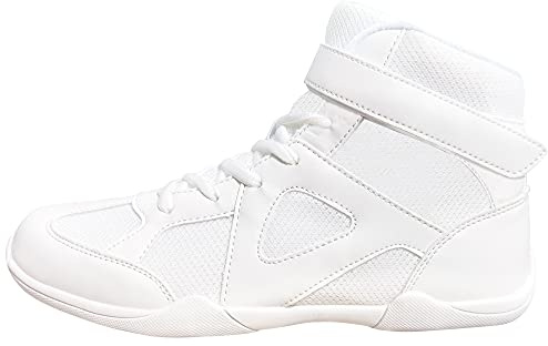 Danzcue Mid Top White Cheer Shoes