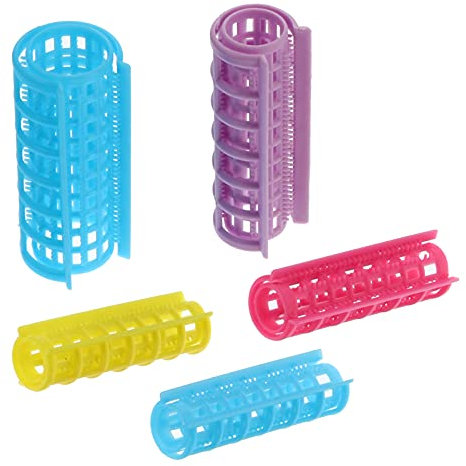 Plastic Hair Curler Self Grip Rollers Hairdressing Curlers Rollers No Heat Hair Curlers for DIY Hairdressing Salon Hair Barber 36pcs