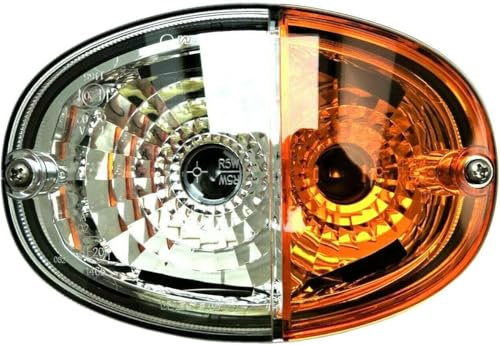 MelTruck® Oval Blink-Positionsleuchte AMP für Traktor John Deere 5G 5GF 5GV JCB mit Glühbirnen 24V