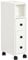 kleankin Armario de Baño con Ruedas Mueble Auxiliar para Baño con Estante Abierto Puerta y Cajón Espacio Reducido 18x30x68,5 cm Blanco