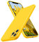 SURPHY Flat Silicone Case Compatible with iPhone 11 Pro Case, Liquid Silicone Slim Fit Case (Individual Protection for Each Lens) for iPhone 11 Pro 5.8 (Sunflower Yellow)