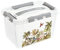 keeeper Jungle Aufbewahrungsbox mit Deckel und Klickverschlüssen, Dreh- und stapelbar, 6,6 L, lina, Cosmic Grau